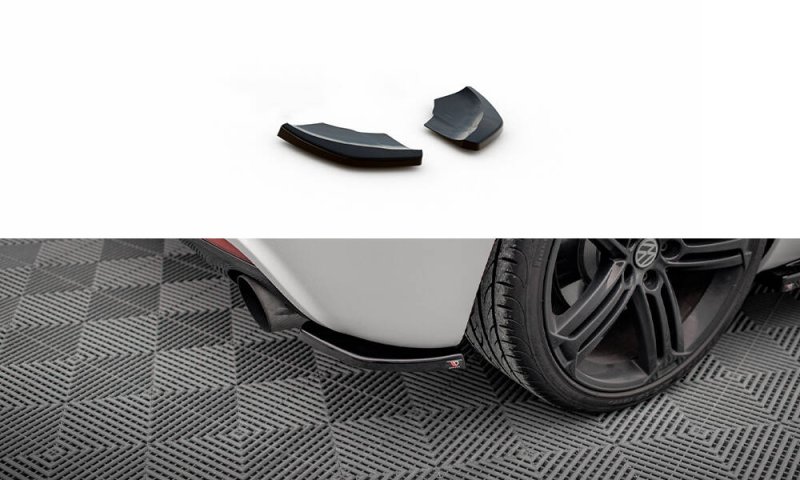 Maxton Heck Ansatz Flaps Diffusor V.2 VW Scirocco R Mk3 schwarz Hochglanz VW-SC-3-R-RSD2-G
