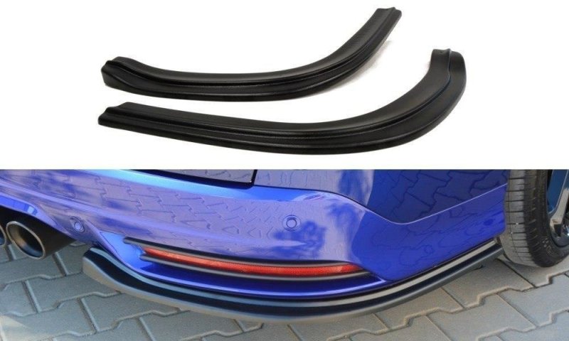 Maxton Heck Ansatz Flaps Diffusor für Ford Focus ST Mk3 Kombi schwarz Hochglanz FO-FO-3-ST-VA-RSD1-G