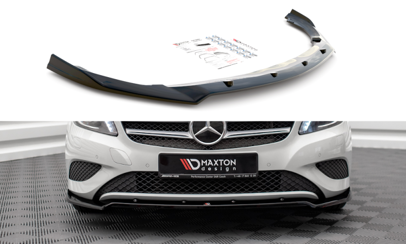 Maxton Front Ansatz V.2 für Mercedes-Benz A W176 schwarz Hochglanz ME-A-176-FD2-G