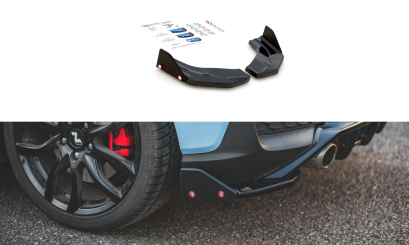 Maxton Heck Ansatz Flaps Diffusor +Flaps für V.7 Hyundai I30 N Mk3 Hatchback HY-I30-3-N-RSD7G+RS