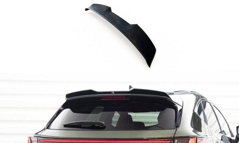 Maxton Spoiler CAP Abrisskante 3D Lexus NX F-Sport Mk2 schwarz Hochglanz LE-NX-2-FSPORT-CAP1-G