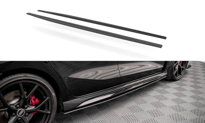 Maxton Street Pro Seitenschweller Ansatz für Audi RS3 Sportback 8Y AURS38YCNC-SD1B