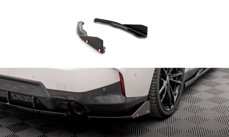 Maxton Heck Ansatz Flaps Diffusor V.2 +Flaps für BMW 2 Coupe M-Paket G42 BM-2-42-MPACK-RSD2G+RSF1B