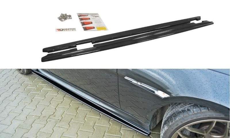 Maxton Seitenschweller Ansatz für BMW M6 E63 schwarz Hochglanz BM-6-63-M-SD1-G