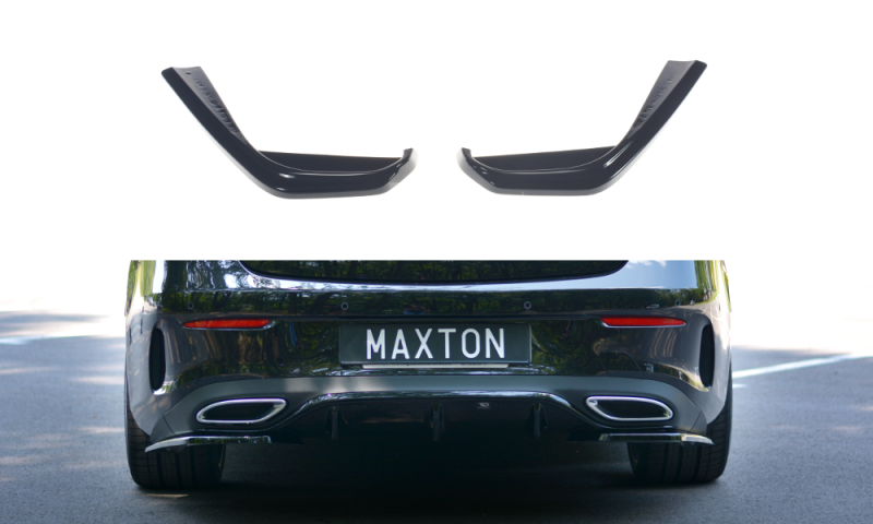 Maxton Heck Ansatz Flaps Diffusor für Mercedes-Benz E-Klasse W213 Coupe(C238) AMG-Line schwarz Hochglanz ME-E-213-AMGLINE-C-RSD1-G