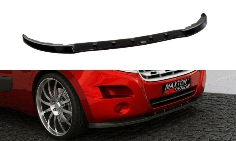 Maxton Front Ansatz für RENAULT MASTER MK3 schwarz Hochglanz RE-MA-3-FD1-G