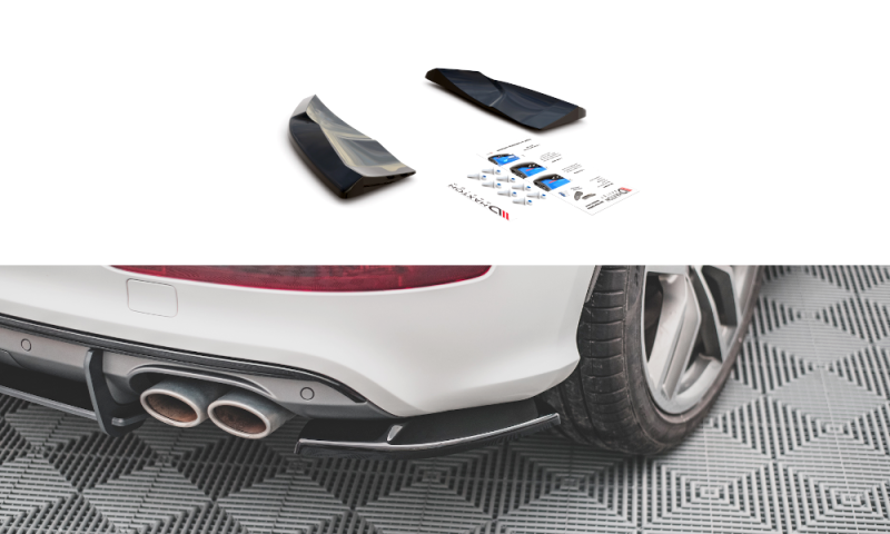 Maxton Heck Ansatz Flaps Diffusor für Audi SQ5 Mk1 (8R) schwarz Hochglanz AU-SQ5-1-RSD1-G