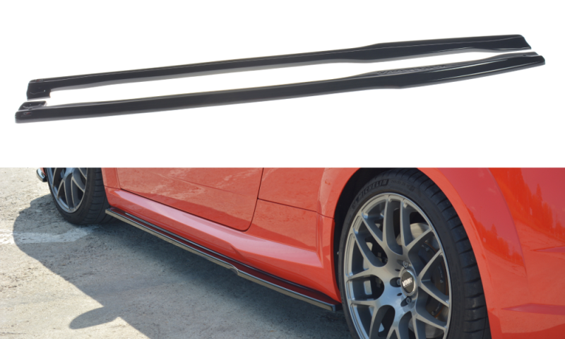 Maxton Seitenschweller Ansatz für Audi TT RS 8S  schwarz Hochglanz AU-TT-3-RS-SD1-G