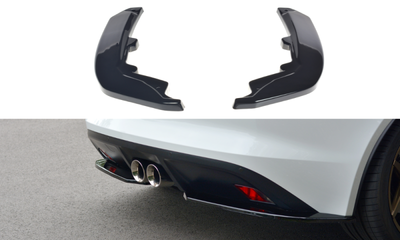 Maxton Heck Ansatz Flaps Diffusor für JAGUAR F-TYPE schwarz Hochglanz JA-F-TYPE-1-RSD1-G