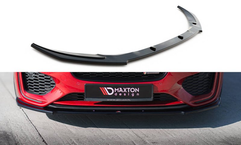 Maxton Front Ansatz Jaguar XE R-Dynamic X760 Facelift schwarz Hochglanz JA-XE-1F-RDYNAMIC-FD1-G