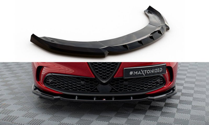 Maxton Front Ansatz V.2 Alfa Romeo Tonale Mk1 schwarz Hochglanz AL-TO-1-FD2-G