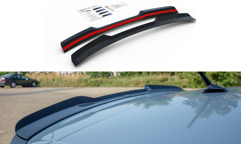 Maxton Spoiler CAP für VW Polo AW GTI schwarz Hochglanz VW-PO-6-GTI-CAP1-G