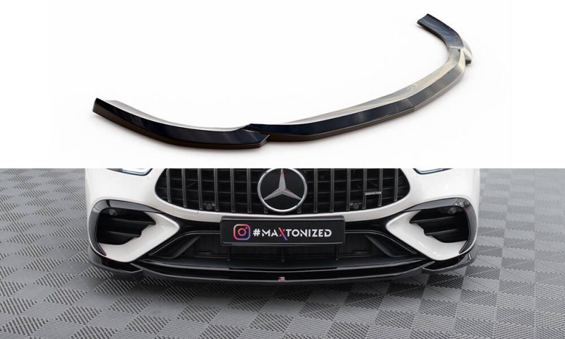 Maxton Front Ansatz V.1 Mercedes-AMG GT 43 4 Door Coupe V8 Styling Package schwarz Hochglanz ME-GT-4D-43-V8-FD1-G