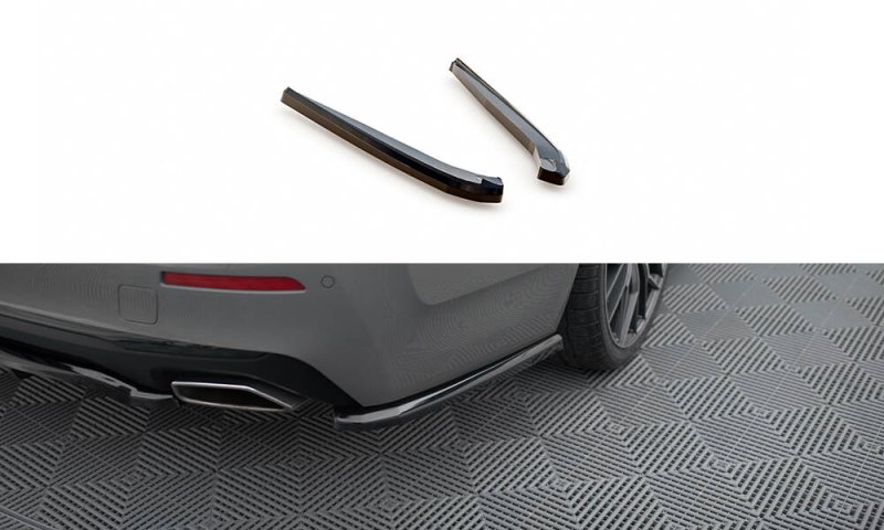 Maxton Heck Ansatz Flaps Diffusor BMW 5er G30 / G31 Facelift schwarz Hochglanz BM-5-G31F-RSD1-G