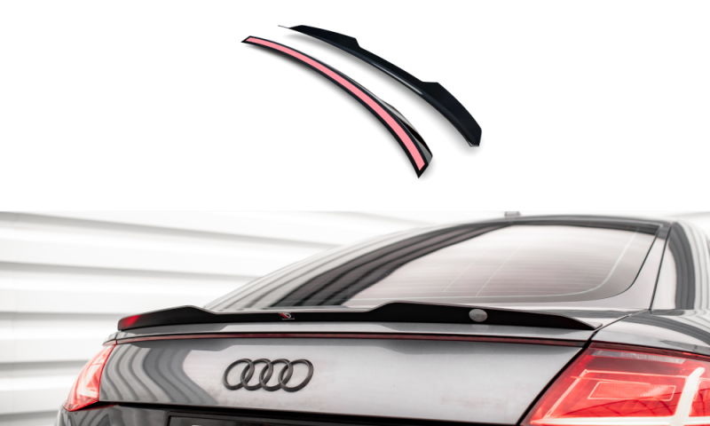 Maxton Spoiler CAP Abrisskante Audi TT S / S-Line 8S schwarz Hochglanz AU-TT-3-SLINE-CAP1-G