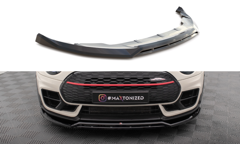Maxton Front Ansatz V.2 für Mini Cooper Clubman John Cooper Works F54 Facelift schwarz Hochglanz MC-CM-2F-JCW-FD2G+FD2R-G