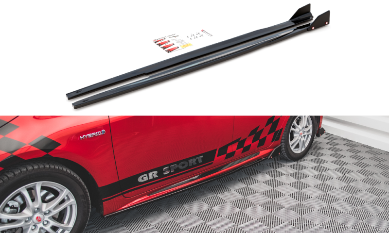 Maxton Seitenschweller Ansatz für  V.1 + Flaps Toyota Corolla GR Sport Hatchback XII TO-CO-12-HB-GR-SD1G+S