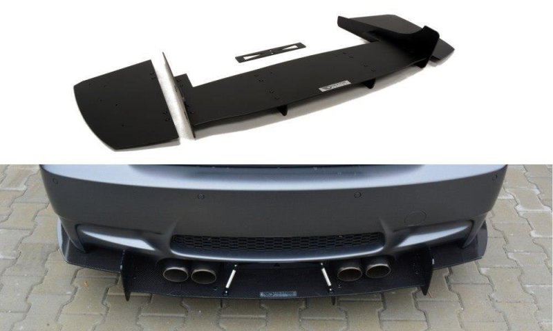 Maxton Diffusor Heck Ansatz für Heckschürze für BMW M3 E92 / E93 BM-3-92-M-CNC-RS1