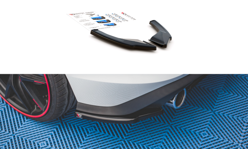 Maxton Heck Ansatz Flaps Diffusor für Volkswagen Golf 8 GTI schwarz Hochglanz VW-GO-8-GTI-RSD1-G