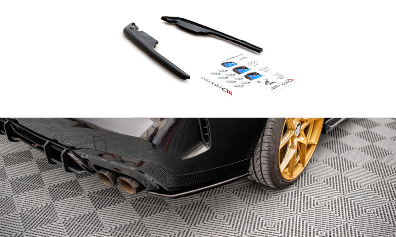 Maxton Heck Ansatz Flaps Diffusor für BMW M235i Gran Coupe F44 schwarz Hochglanz BM-2-44-M-RSD1-G