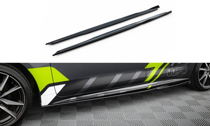 Maxton Seitenschweller Ansatz Toyota Corolla GR Sport Touring Sports XII schwarz Hochglanz TO-CO-12-TS-GRSPORT-SD1-G