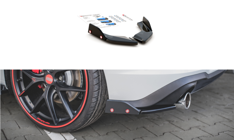 Maxton Heck Ansatz Flaps Diffusor +Flaps für V.2 Volkswagen Golf 8 GTI VW-GO-8-GTI-RSD2G+RS