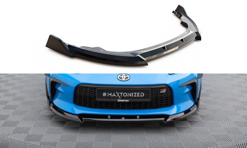Maxton Front Ansatz V.3 Toyota GR86 Mk1 schwarz Hochglanz TO-GR86-1-FD3-G