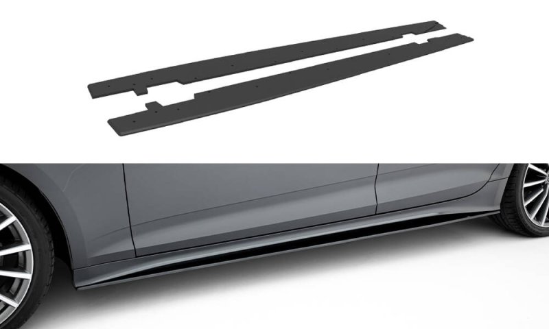 Maxton Street Pro Seitenschweller Ansatz Audi A5 Sportback F5 Facelift AUA52FSBCNC-SD1B
