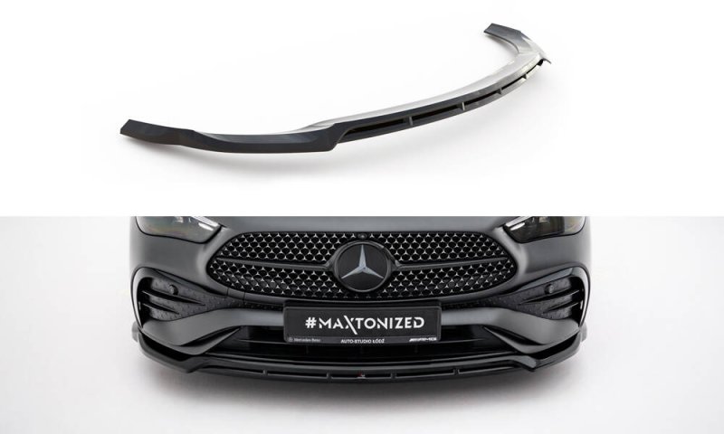 Maxton Front Ansatz V.1 Mercedes-Benz CLE AMG-Line C236 schwarz Hochglanz ME-CLE-236-AMGLINE-FD1G+FD1R-G
