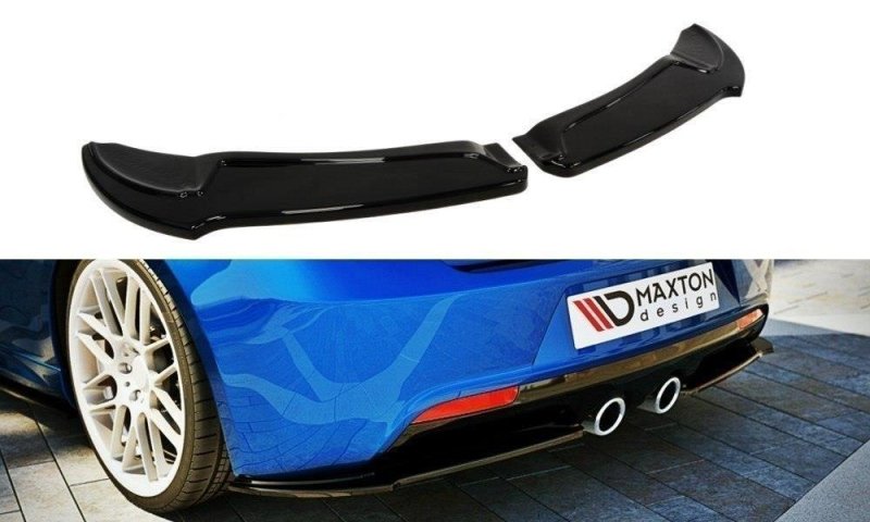 Maxton Heck Ansatz Flaps Diffusor für VW GOLF 6 R schwarz Hochglanz VW-GO-6-R-RSD1-G
