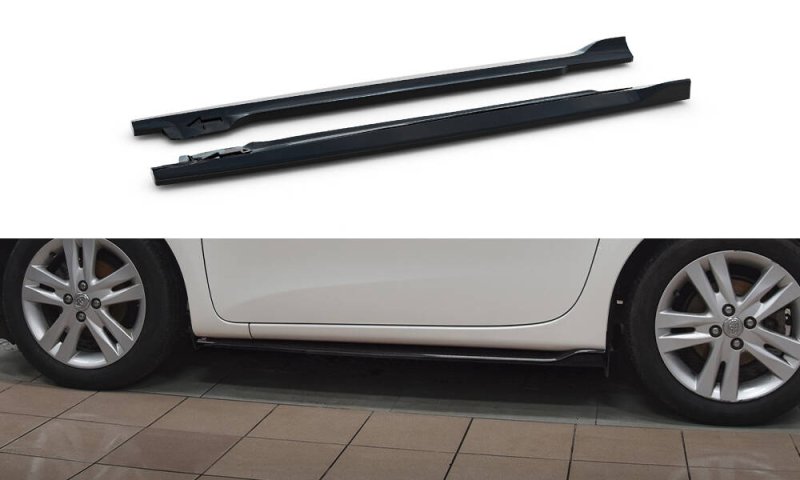 Maxton Seitenschweller Ansatz Toyota IQ schwarz Hochglanz TO-IQ-1-SD1-G