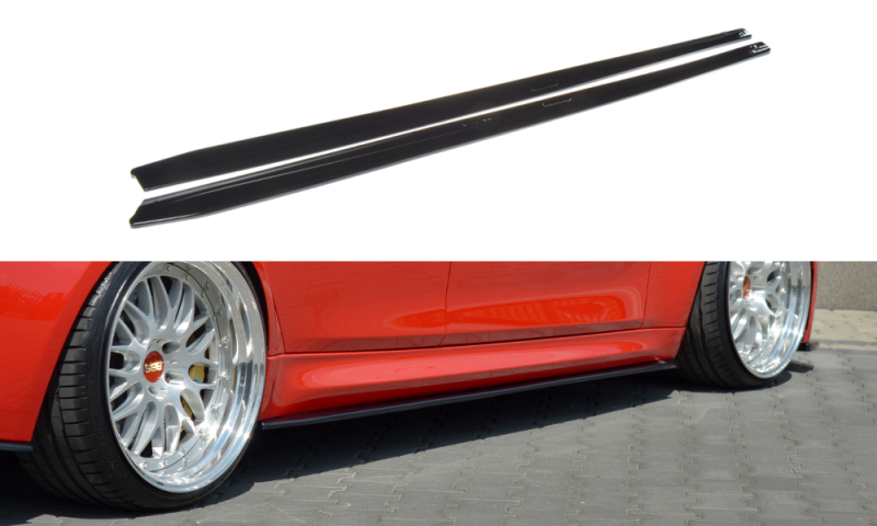 Maxton Seitenschweller Ansatz für V.1 für BMW M3 F80 schwarz Hochglanz BM-3-80-M-SD1-G