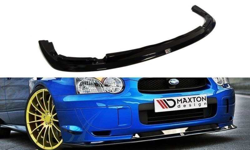 Maxton Front Ansatz für Subaru Impreza WRX STI (BLOBEYE) schwarz Hochglanz SU-IM-2F2-WRX-STI-FD1-G