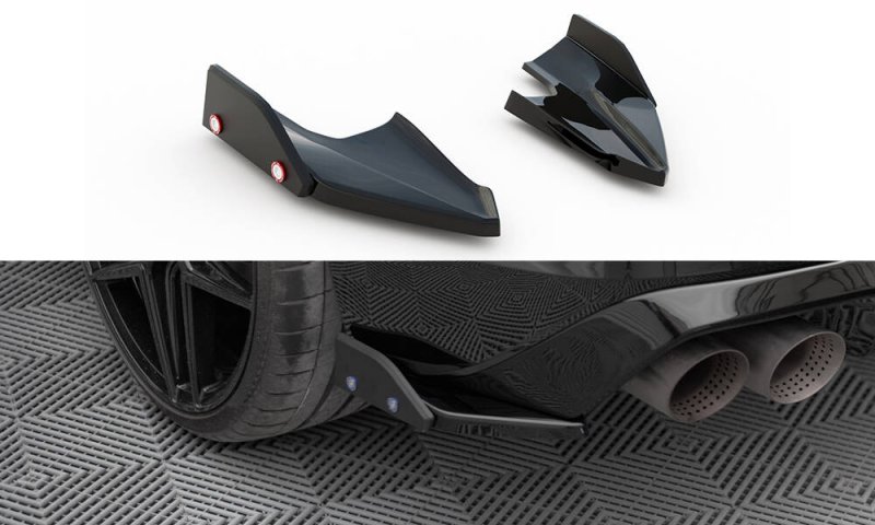 Maxton Heck Ansatz Flaps Diffusor V.5 + Flaps VW Golf R Mk8 VW-GO-8-R-RSD5G+RSF1B