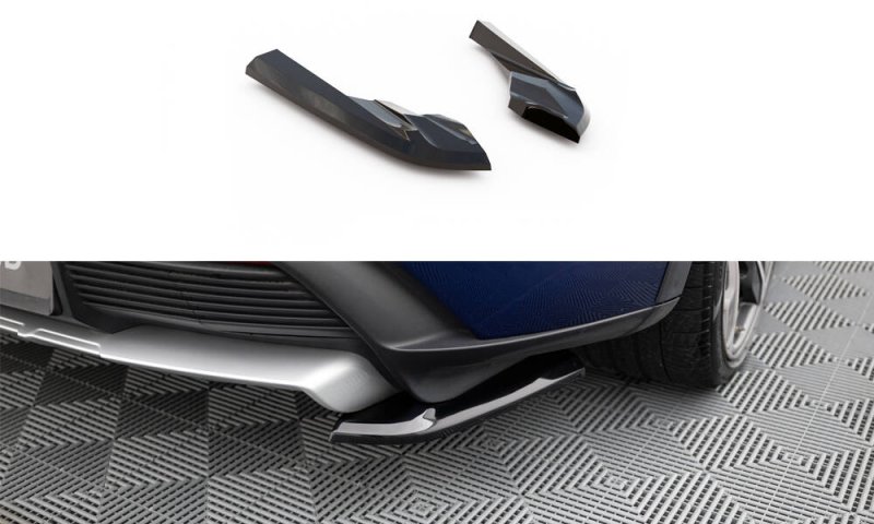 Maxton Heck Ansatz Flaps Diffusor Porsche Taycan Cross Turismo 4S schwarz Hochglanz PO-TAY-1-4S-CT-RSD1-G