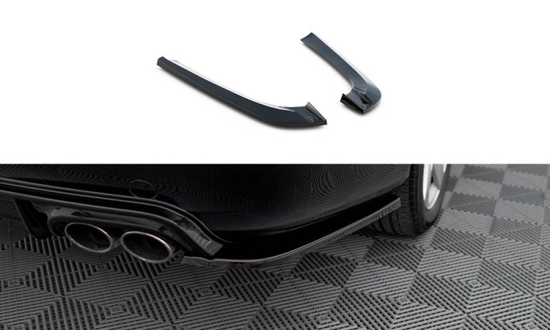 Maxton Heck Ansatz Flaps Diffusor V.2 für Mercedes-Benz CLK W209 schwarz Hochglanz ME-CLK-209-RSD2-G