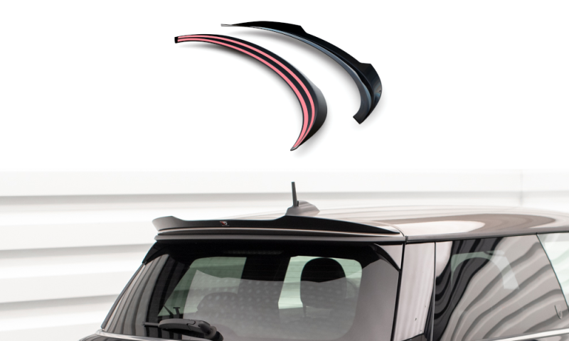 Maxton Spoiler CAP für Mini Cooper S F56 Facelift  schwarz Hochglanz MC-S-3F-56-JCW-CAP1-G