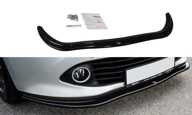 Maxton Front Ansatz V.1 für Renault Clio Mk4 schwarz Hochglanz RE-CL-4-FD1-G