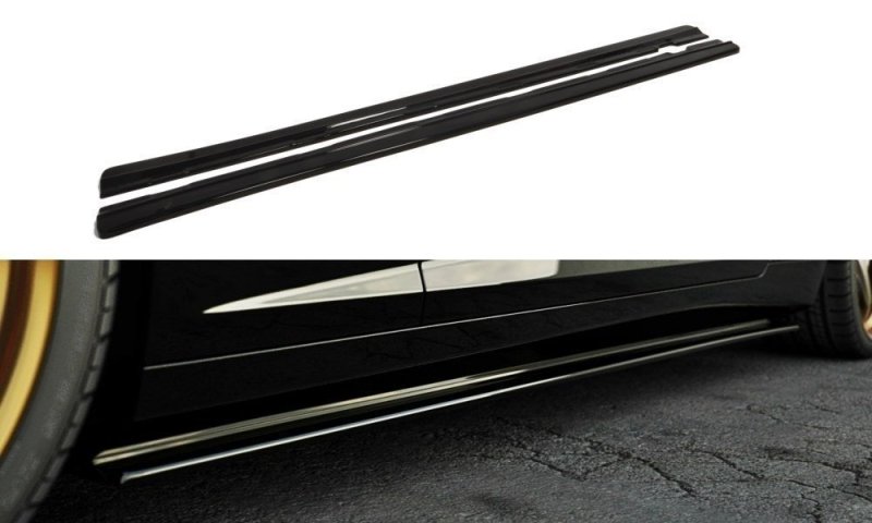 Maxton Seitenschweller Ansatz für CHEVROLET CAMARO V SS - US, EU VERSION (vor Facelift) Carbon Look  CH-CA-5-SS-SD1-C
