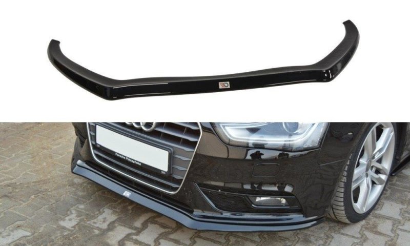 Maxton Front Diffuser V.2 Audi A4 B8 FL schwarz Hochglanz AU-A4-B8F-FD2-G