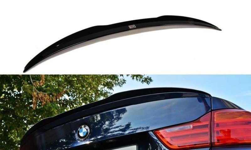 Maxton Spoiler CAP für BMW 4er F32 M-Performance schwarz Hochglanz BM-4-F32-MPACK-CAP1-G