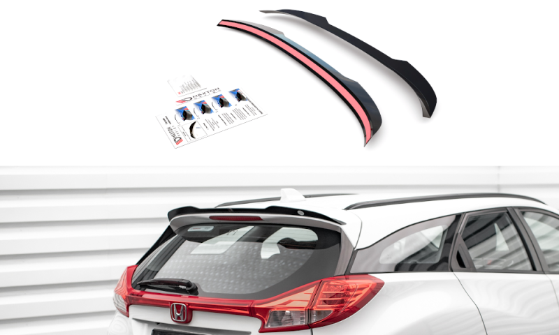 Maxton Spoiler CAP für Honda Civic Tourer Mk9 schwarz Hochglanz HO-CI-9-K-CAP1-G