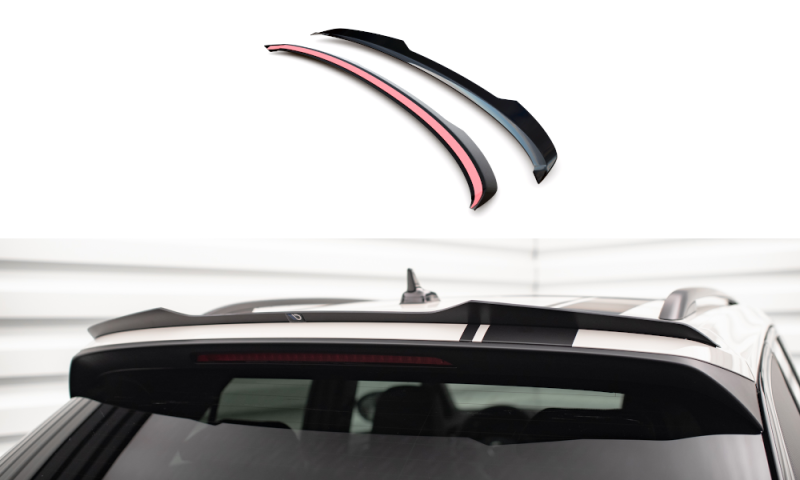 Maxton Spoiler CAP für Volkswagen T-Roc R Mk1 Facelift schwarz Hochglanz VW-T-ROC-1-R-CAP1-G