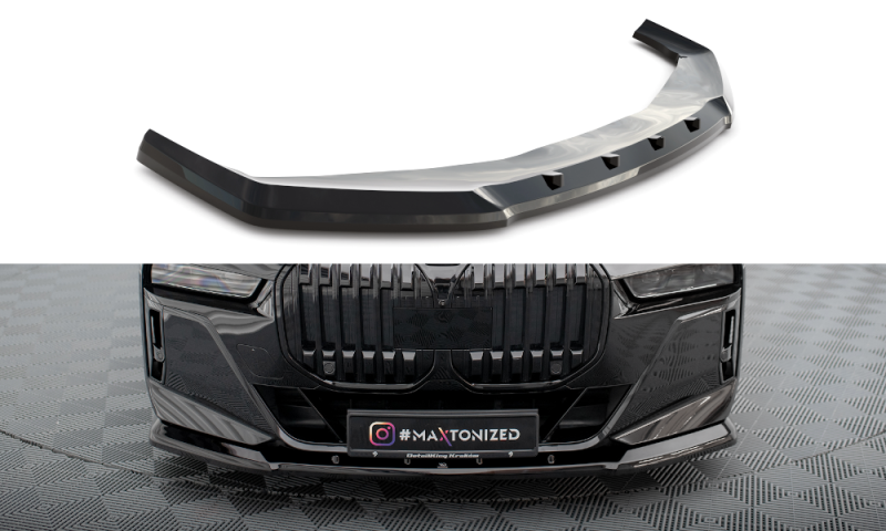 Maxton Front Ansatz V.1 für BMW 7 M-Paket / M760e G70 schwarz Hochglanz BM-7-G70-MPACK-FD1-G