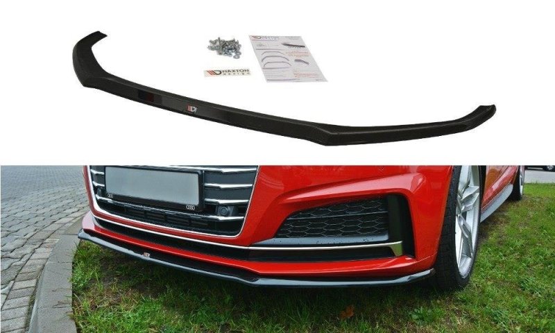 Maxton Front Ansatz V.2 für Audi A5 F5 S-Line schwarz Hochglanz AU-A5-2-SLINE-FD2-G