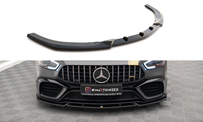 Maxton Front Ansatz V.3 für Mercedes-AMG GT 63S 4-Door Coupe Aero schwarz Hochglanz ME-GT-4D-AMG-FD3-G
