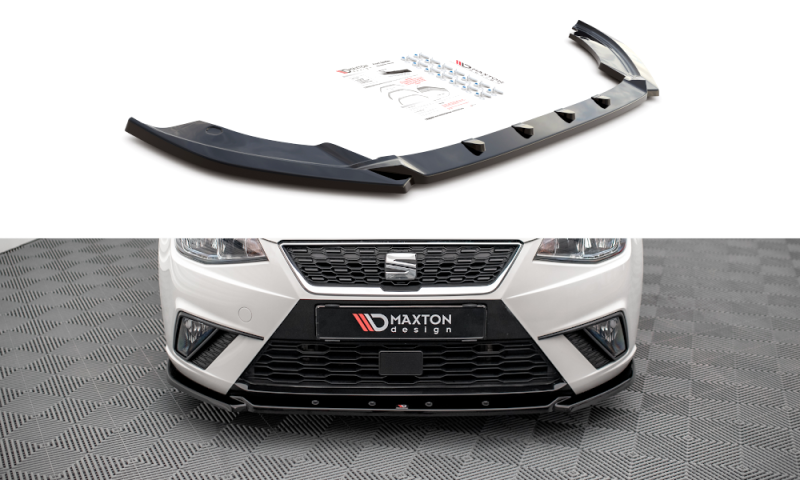 Maxton Front Ansatz V.2 für Seat Ibiza FR/ Standard Mk5 schwarz Hochglanz SE-IB-5-FD2-G