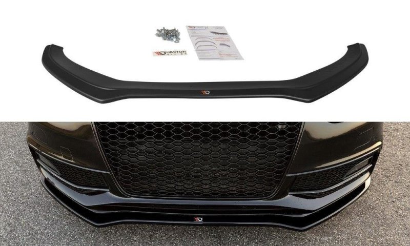 Maxton Front Ansatz V.2 für Audi S4 B8 FL schwarz Hochglanz AU-S4-B8F-FD2-G