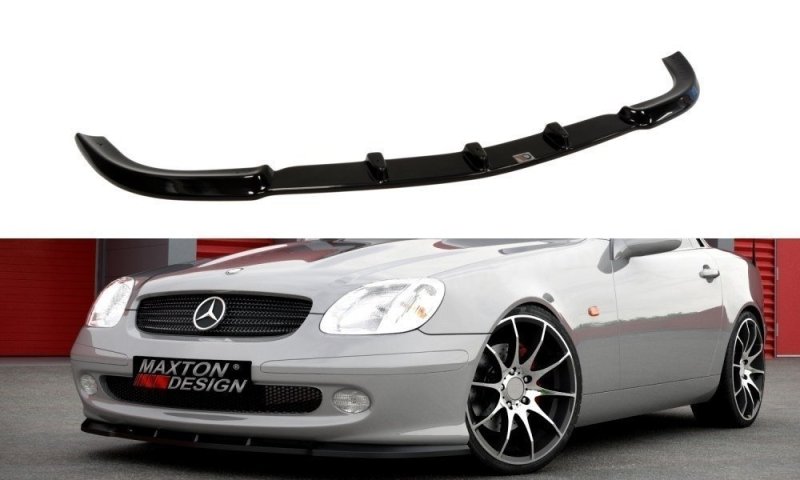 Maxton Front Ansatz für MERCEDES SLK R170 schwarz Hochglanz ME-SLK-R170-FD1-G