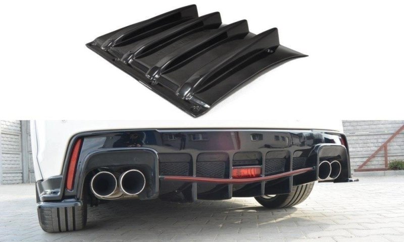 Maxton Diffusor Heck Ansatz für HONDA CIVIC IX TYPE R schwarz Hochglanz HO-CI-9-TYPE-R-RS1-G